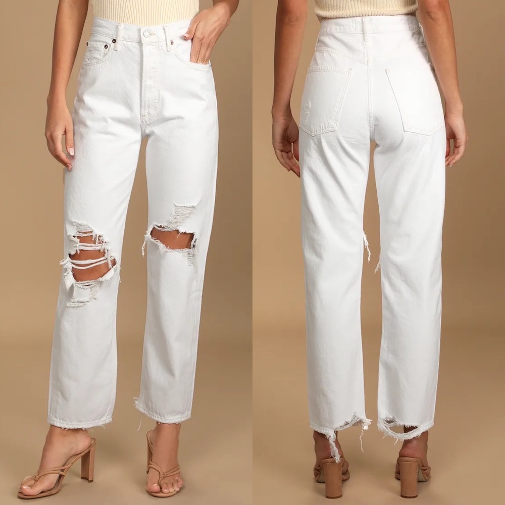AGOLDE ‘90s Pinch-Waist Straight Jeans in Flash 25/26